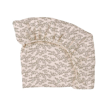 Main Sauvage - Hoeslaken 70x140cm - Bay leaves